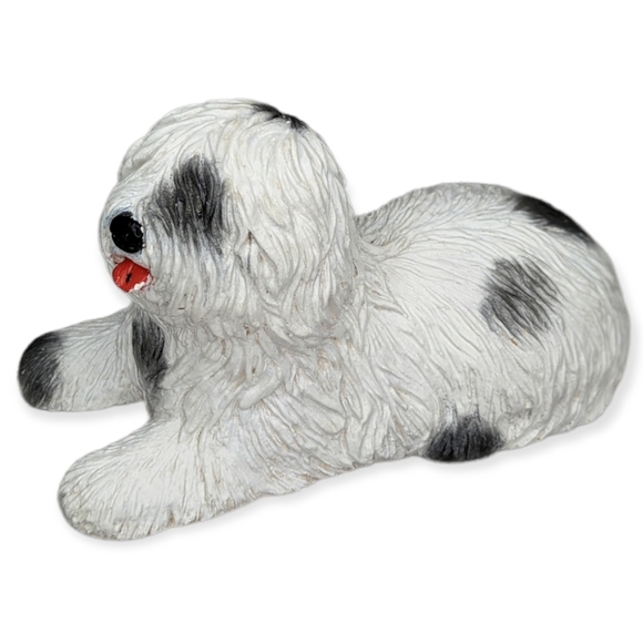 C & S Plaster Craft Inc English Sheepdog Plaster Figure - Picture 1 of 11